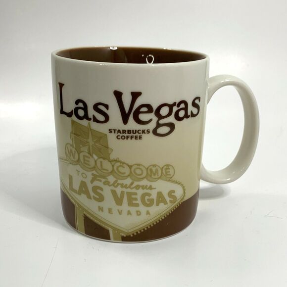 Las Vegas 2012 Starbucks Coffee Mug Collectors Series 16 Ounce Sin City Nevada - Picture 1 of 6